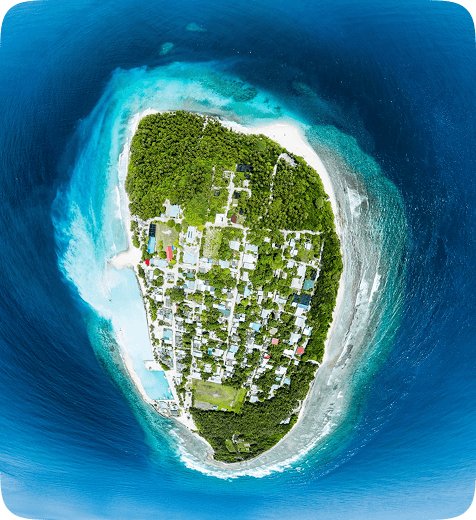 Maldives tropical island paradise